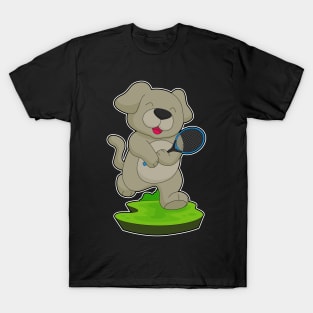 Dog Tennis Tennis racket Sports T-Shirt